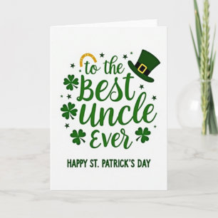 Beste Oom Ooit St. Patrick Kaart