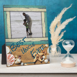 Beste Oom Ooit Strand Zee Persoonlijke Foto Cadeau Fotoplaat