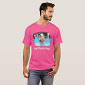 Beste oom ooit uploadt je horizontale foto t-shirt (Voorkant volledig)
