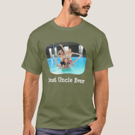 Beste oom ooit uploadt je horizontale foto t-shirt