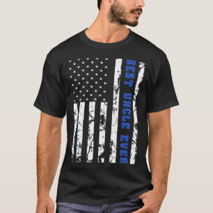 Beste Oom Ooit US  Vlag Patriottische Familie T-shirt