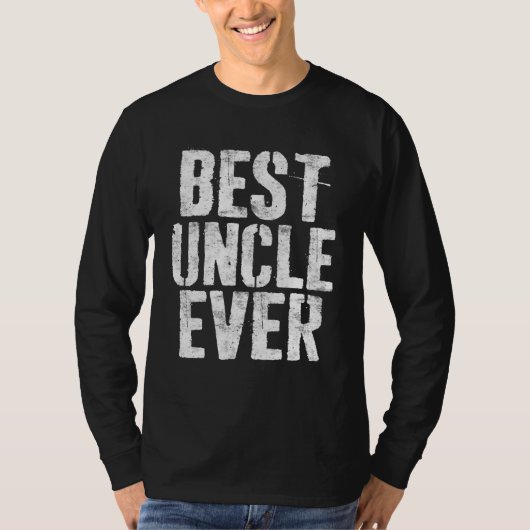 Beste oom ooit Vaderdag Gift T-shirt (Voorkant)
