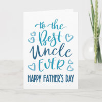 Beste Oom Ooit Vaderdag Typografie in Blauw