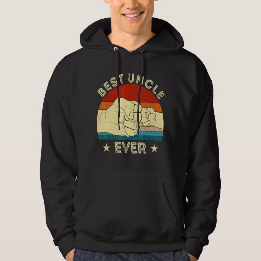 beste oom ooit vuist boem oom vaders D Hoodie (Voorkant)