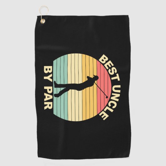 Beste oom op basis van par - Golfing Golfhanddoek (Voorkant)
