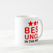 Beste oom Quote - Beste oom ter wereld Koffiemok (Voorkant rechts)