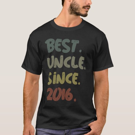 Beste oom sinds 2016 Beste oom ooit voor oom Un T-shirt (Voorkant)