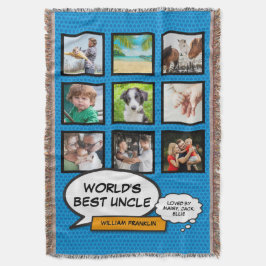 Beste Oom Ter Wereld Leuke Moderne Grappige Comic  Deken