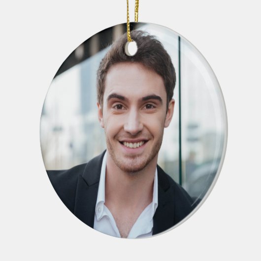 Beste Oom Ter Wereld Ooit Definitie Foto Kerstmis Keramisch Ornament (Links)