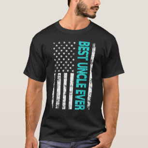 Beste oom vader ooit Amerikaanse vlag voor vader's T-shirt