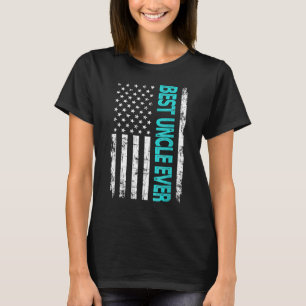 Beste oom vader ooit Amerikaanse vlag voor vader's T-shirt