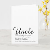 Beste Oom van de Wereld, Funcle Definitie Script Kaart (Gele Bloem)