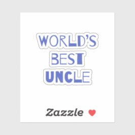 Beste oom van de wereld sticker