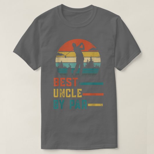 Beste oom van papa Vaderdag Gift Golf Lov T-shirt (Design voorkant)