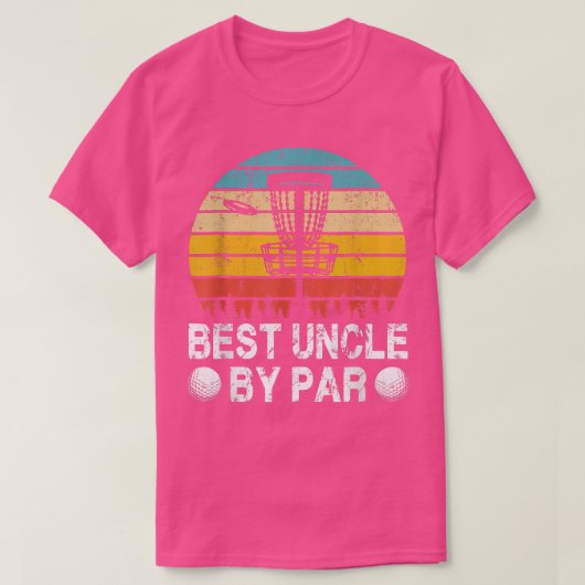  beste oom van Par Disc Golf Golfer-vaders T-shirt (Design voorkant)