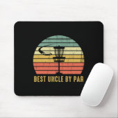 Beste oom van Par Funny Disc Golf Gift voor mannen Muismat (Met muis)