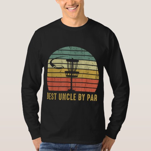 Beste oom van Par Funny Disc Golf Gift voor mannen T-shirt (Voorkant)
