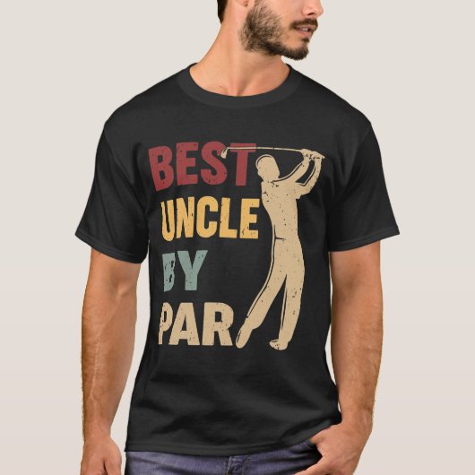 Beste oom van Par Funny Golf T-shirt (Voorkant)