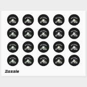 Beste Oom van Par Golf Design voor Oom Ronde Sticker (Vel)