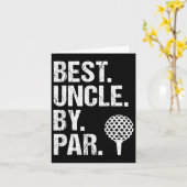 Beste Oom van Par Golf Uncle Beste Oom ooit Vader Kaart (Gele Bloem)