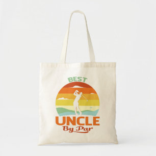 Beste oom van Par Vaderdag Golf Shirt Gift Tote Bag