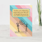 Beste oom verjaardag kaart (Voorkant)