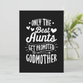Beste Ooms/Tantes Worden Bevorderd Tot Godmoeder Kaart (Staand voorkant)