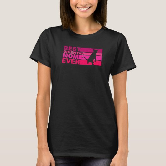 Beste Oosterse Kattenmoeder Ooit T-shirt (Voorkant)