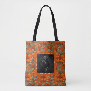 Beste op maat gemaakte lelies verjaardagsthema tote bag