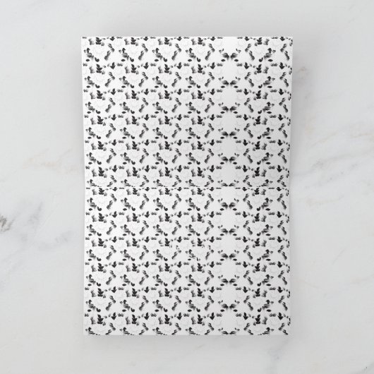 Beste Op Maat Gemaakte Logo Tekst Vouwbare Bedankk Bedankkaart (Binnen)