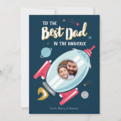 Beste op Universe Vaderdag Kaart (Voorkant)