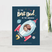 Beste op Universe Vaderdag Kaart (Voorkant)