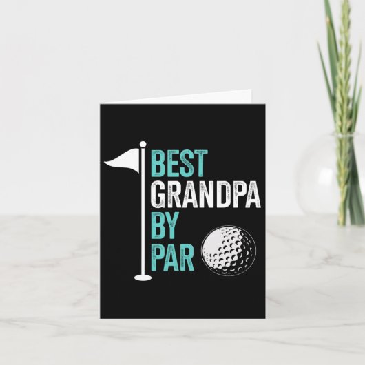 Beste Opa 3 Funny Fathers Day Golf Dad Golf Lov Kaart (Voorkant)