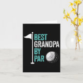 Beste Opa 3 Funny Fathers Day Golf Dad Golf Lov Kaart (Gele Bloem)