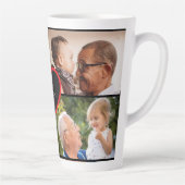 Beste opa 4 foto latte mok (Rechts)