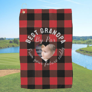 Beste opa aangepaste kinderfoto rode Buffalo gerui Golfhanddoek