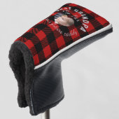 Beste opa aangepaste kinderfoto rode Buffalo gerui Golfheadcover (3/4 voorkant)