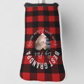 Beste opa aangepaste kinderfoto rode Buffalo gerui Golfheadcover (Draai 90)