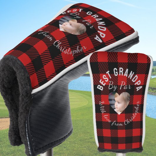 Beste opa aangepaste kinderfoto rode Buffalo gerui Golfheadcover