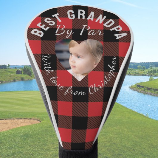 Beste opa aangepaste kinderfoto rode Buffalo gerui Golfheadcover