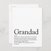Beste Opa Aller Tijden Opa, Grootvader, Opa Defini Briefkaart (Voorkant / Achterkant)