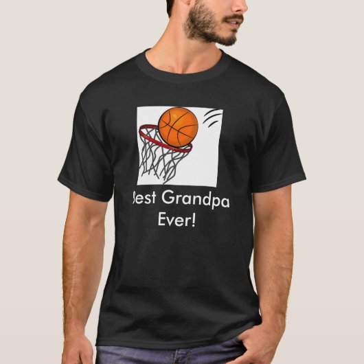 Beste opa- Basketball T-shirt (Voorkant)