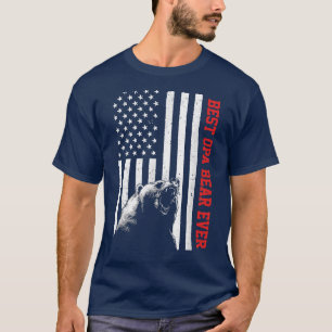 Beste Opa-Beer ooit Amerikaanse vlag Vaderdag T-shirt