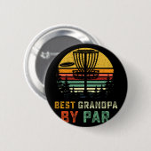 Beste opa bij Par Vaderdag Frisbee Disc Golf Ronde Button 5,7 Cm (Voorkant /achterkant)