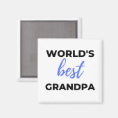 Beste opa bl ter wereld magneet (Voorkant / Achterkant)