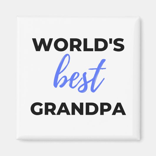 Beste opa bl ter wereld magneet (Voorkant)