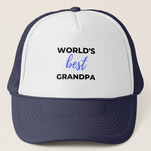 Beste opa bl ter wereld trucker pet (Voorkant)