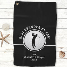 Beste Opa By Par Golfer Man Zwart & Wit