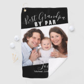 Beste opa door de Fotonaaminmanuscript van de Fami Golfhanddoek (Insitu)