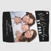 Beste opa door de Fotonaaminmanuscript van de Fami Golfhanddoek (Horizontaal)